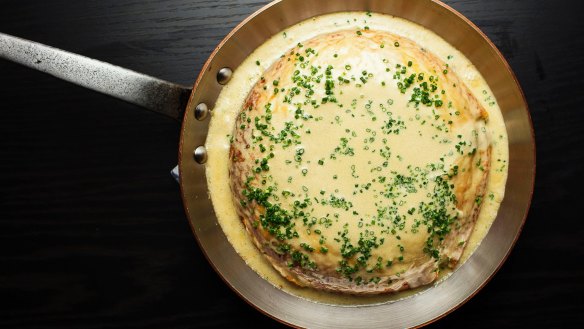 The twice-baked cheese souffle is cleverly designed and can be ordered in different sizes: for one, two or four to share.