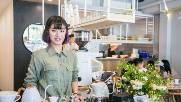 Mica Chen at her cafe Meet Mica in Surry Hills. 