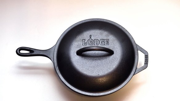 Cast iron cookware, $90, lodgecookware.com.au.