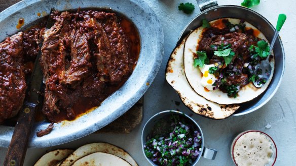 Lip-smacking beer braised ribs wrapped in a soft flour tortillas.