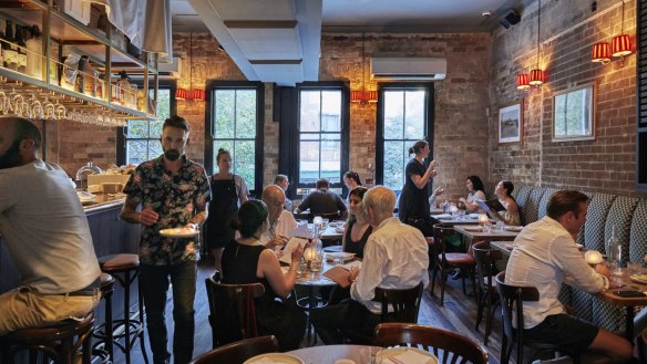 The Rover's upstairs dining room.