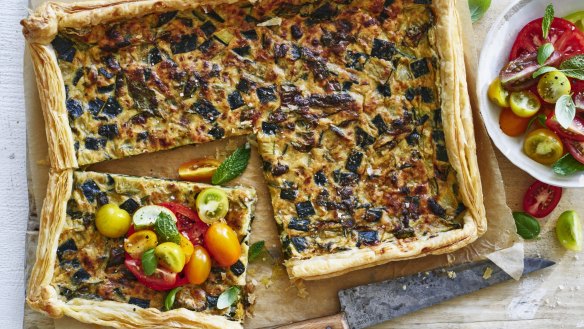 Serve this vegetarian tart with a simple tomato salad.
