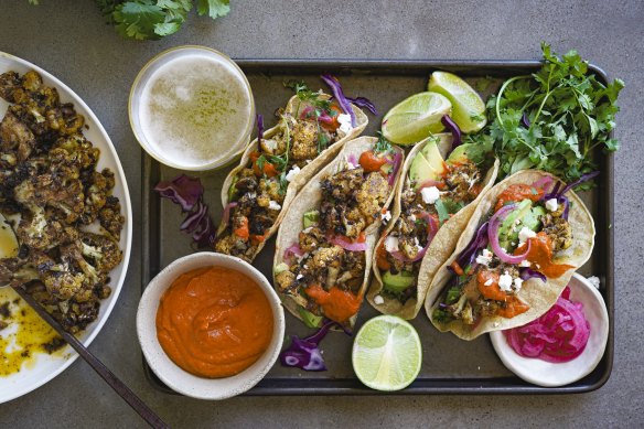 These tacos have the right amount of crunch and chew and lime and cream and heat.