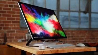 Microsoft's Surface studio is a converting, touchscreen home device. 