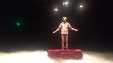 A scene from <i>Manus</i>, a play in Iran putting the spotlight on Australia's treatment of asylum seekers.