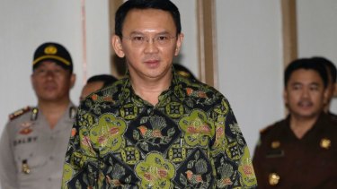 Former Jakarta governor Basuki ''Ahok'' Tjahaja Purnama. 