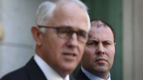 Energy Minister Josh Frydenberg with Prime Minster Malcolm Turnbull.