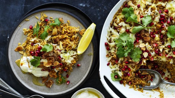 Serve this spiced rice with yoghurt on the side.