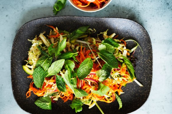 Asian-style coleslaw.