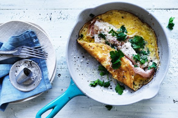 Good eggs, good butter, a good pan, a little salt and pepper and a warm plate are essential for a good omelette.