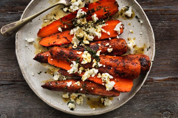 Carrots are sweeter with char (and feta).