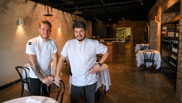 Owner-chefs Andrea Vignali, left, and Davide Bonadiman.