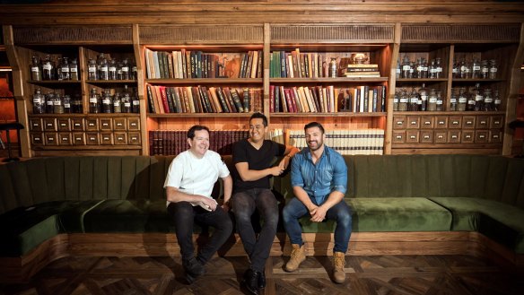 From left: Paul McGrath (head chef), Jack Hanna (co-founder and head of coffee) and Ramzey Choker (co-founder and creative director).