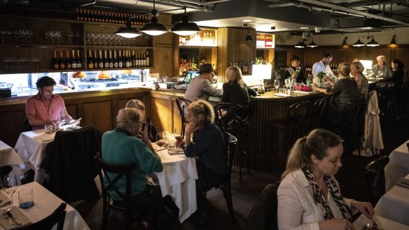Bar Grazie has a clubby, members-only atmosphere.