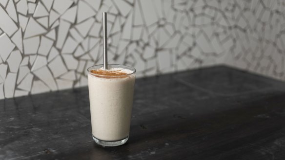 The classic frozen banana smoothie is lip-smacking.