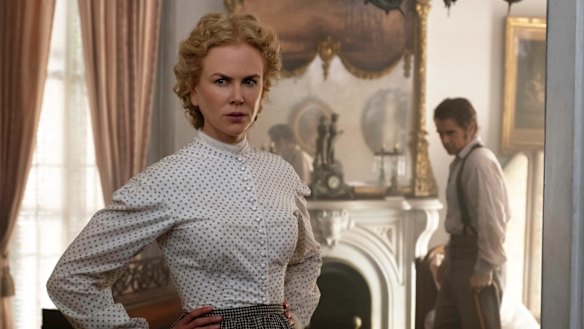 As headmistress Miss Martha (with Colin Farrell as an injured soldier) in The Beguiled, set during the American Civil War.