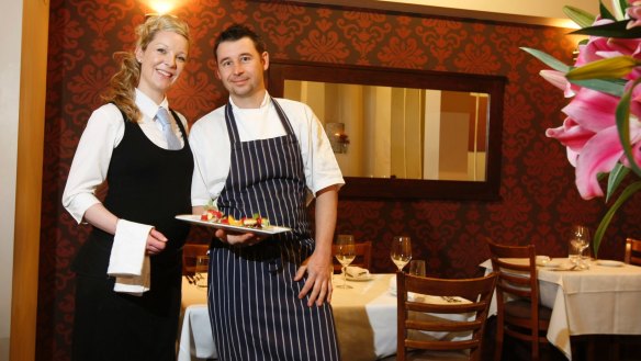 Rachel and Grant Farrant, of Restaurant Como, in 2010.