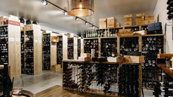 The award-winning Royal Mail Hotel wine cellar.