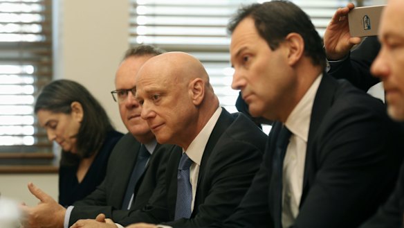 Energy retail chiefs meet Prime Minister Malcolm Turnbull at Parliament House in Canberra on Wednesday.