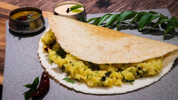 Masala dosa at Malabar in Darlinghurst.