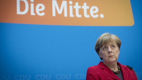 Under pressure over immigration policy: German Chancellor Angela Merkel.