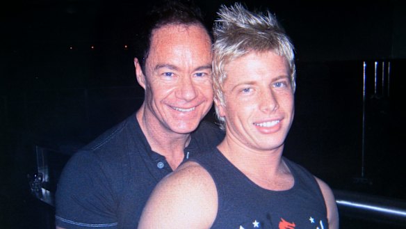 Michael Atkins and Matthew Leveson before Matthew's disappearance in 2007.