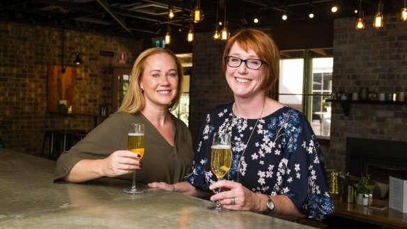 1882 Bar and Grill owners Nikki Lore and Cindy Goodwin. 