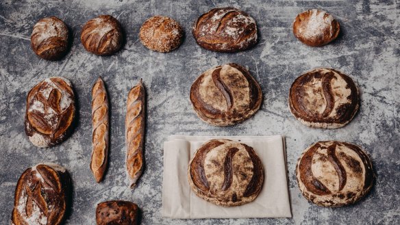 Breads at Sonoma Bakery.