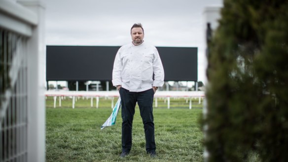 Teage Ezard at Caulfield Racecourse: "Bringing in restaurant chefs is a matter of keeping up with the market demand."