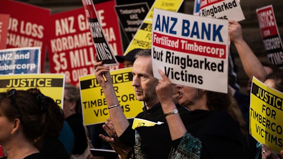 Timbercorp victims have campaigned for action.