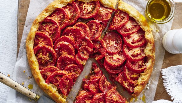 Danielle Alvarez's tomato and olive tapenade tart.