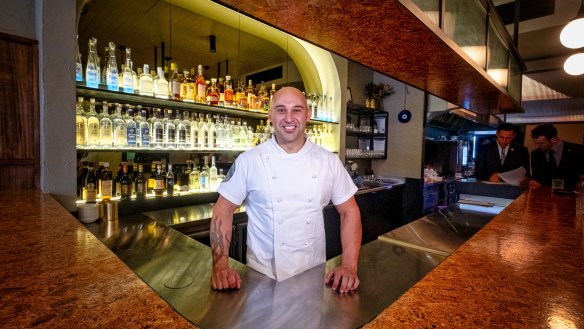 Chef Shane Delia in his newest venue, Maha Bar in Collingwood, which will temporarily close.
