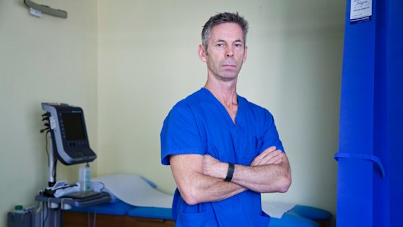 Dr Philip Goldstone, Medical Director of Marie Stopes Australia, in one of the consultation rooms at his Westmead practice where he provides abortions. 