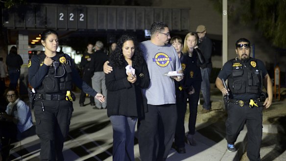 Family members of those affected by the mass shooting in San Bernardino. 