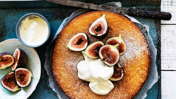 Neil Perry's Fig and lemon yoghurt cake.