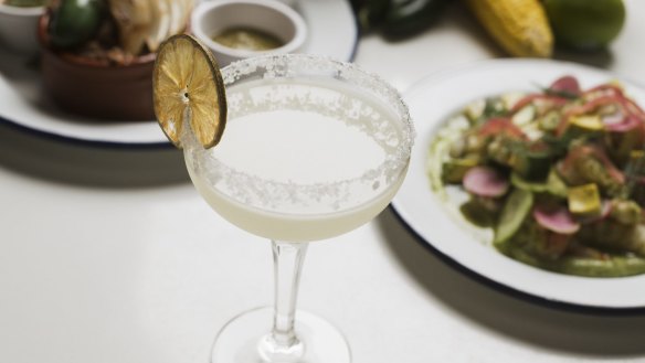 The classic margarita is one of 16 varieties served at La Farmacia.