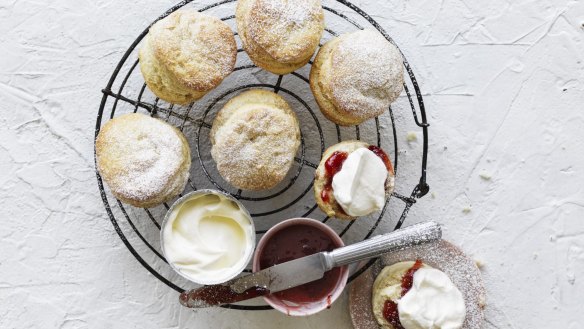 When cutting rounds for scones, press straight down without twisting so they pop up as they cook.