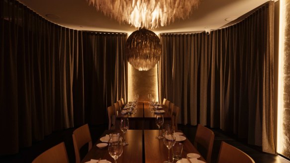 The private dining room looks the same as the Surry Hills original.