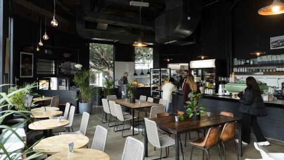 Cafe Parker is housed in a former furniture warehouse in Rosebery.