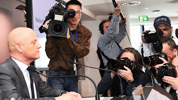 Chief executive Ian Narev, fronting the cameras over the Austrac scandal, will retire before June 30 of next year. 