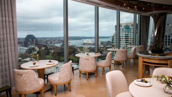 Clare Smyth's first restaurant outside of Britain takes in views of Sydney Harbour from 26 storeys up.