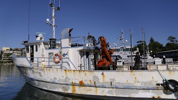 The Dalrymplye fishing vessel is raided at the Brooklyn Marina.