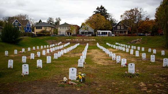 The Say Their Names Cemetery.