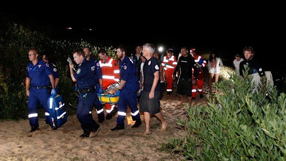 The surfer is in a serious but stable condition at St George Hospital.
