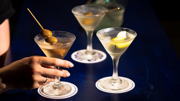 Dirty martinis are the drink of choice across Sydney.