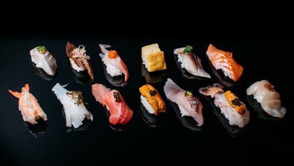 Nigiri sushi is the star of Besuto's menu, with every fish treated differently.