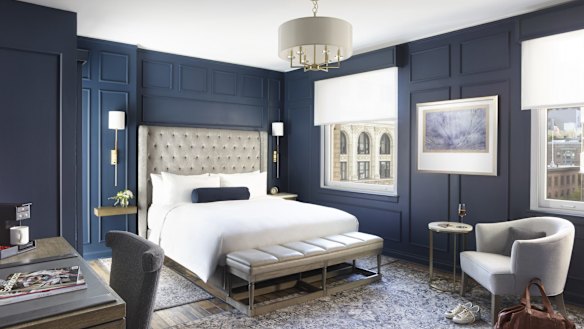 The elegantly-styled guest room beds each feature the best mattress this side of the Mississippi (with 32 centimetres of gel foam).