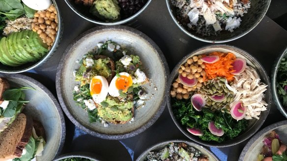 Cafe fare at Caffeine Cartel in Martin Place.