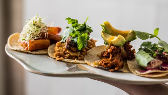 Tacos from Casa Merida's forthcoming menu.