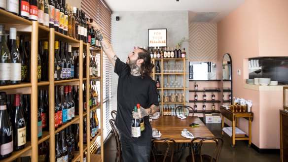 Co-owner Evan Georgopoulos at Cheltenham’s charming Bar Savarin.